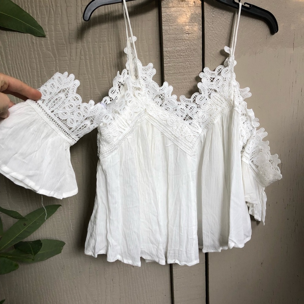 White Off-the-Shoulder Top